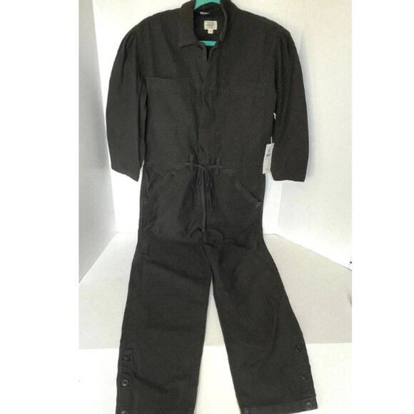 Citizens of Humanity Frida Slouchy Jumpsuit Womens Small Olive Straight Crop - Picture 2 of 10